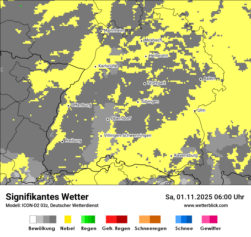 Modellkarten Signifikantes Wetter