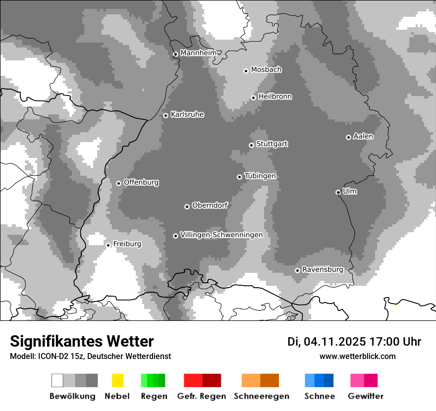 Modellkarten Signifikantes Wetter