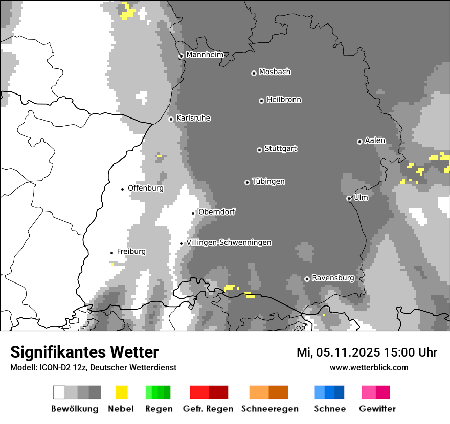 Modellkarten Signifikantes Wetter