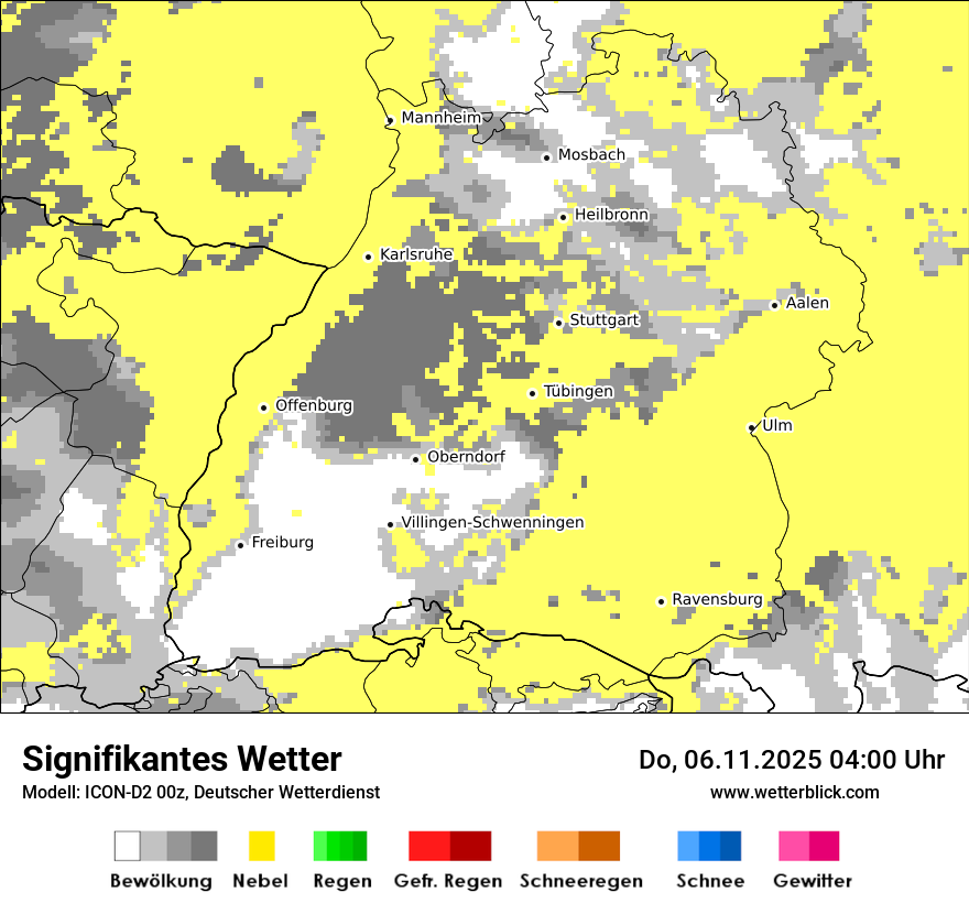 Modellkarten Signifikantes Wetter