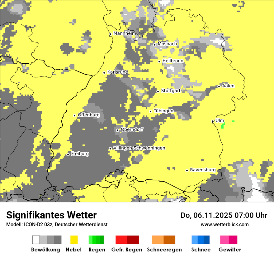 Modellkarten Signifikantes Wetter