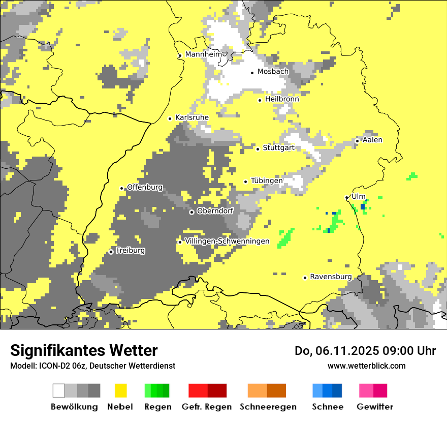 Modellkarten Signifikantes Wetter