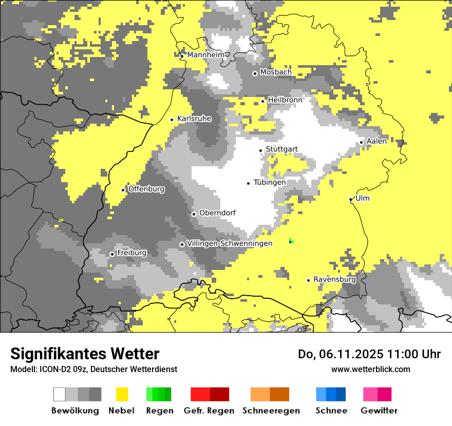 Modellkarten Signifikantes Wetter