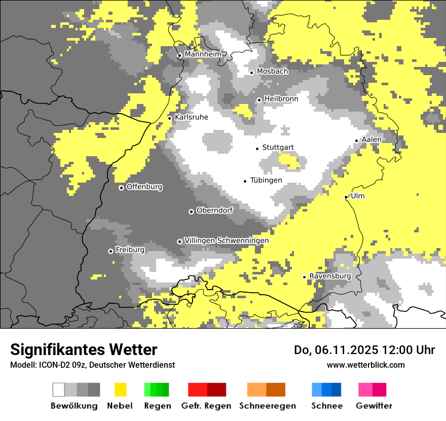 Modellkarten Signifikantes Wetter