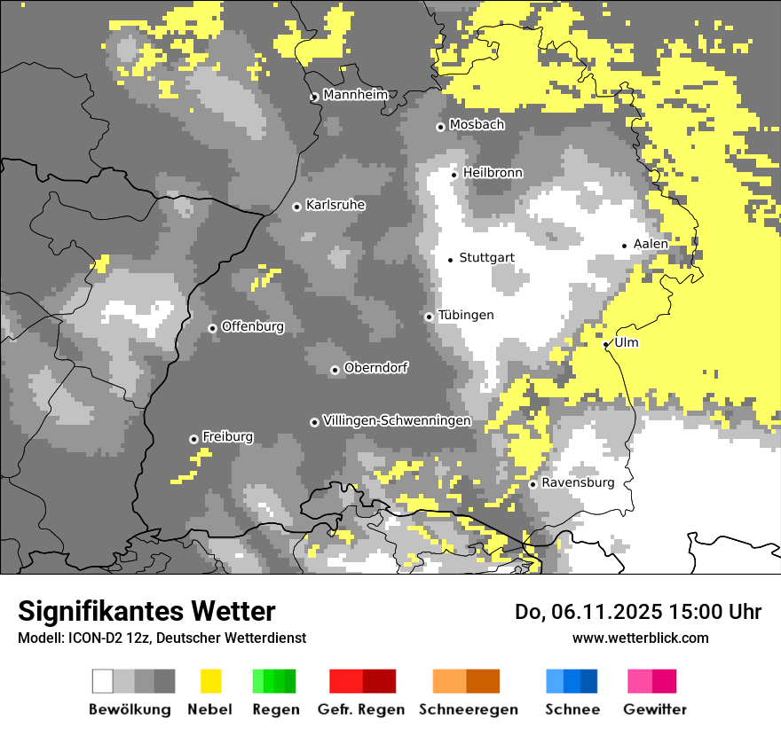 Modellkarten Signifikantes Wetter