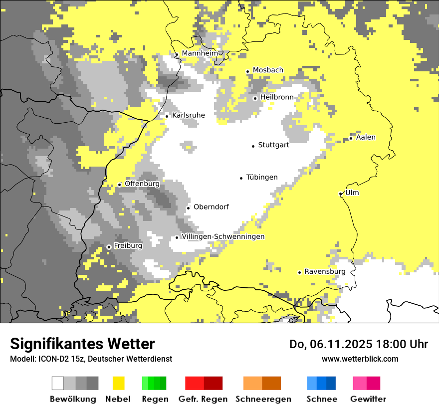 Modellkarten Signifikantes Wetter