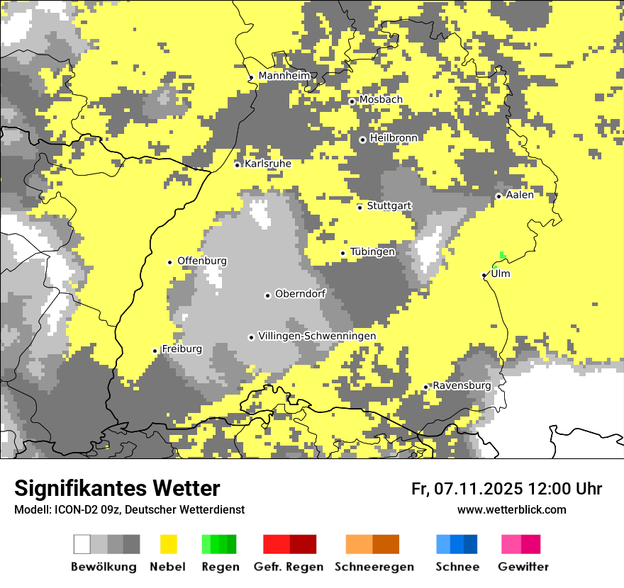 Modellkarten Signifikantes Wetter
