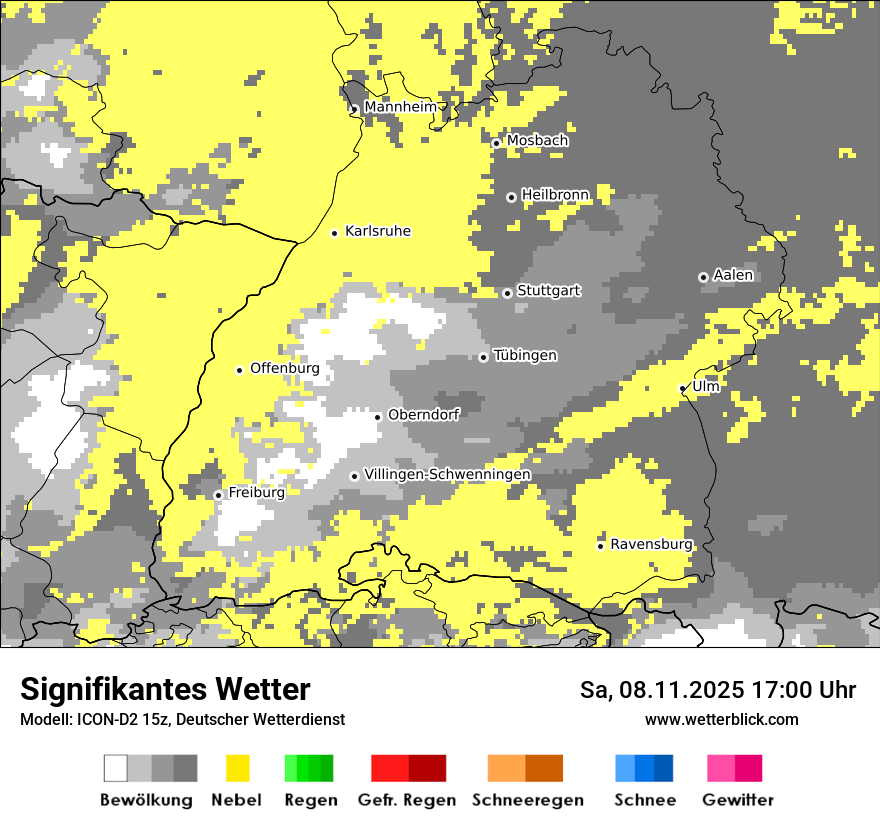 Modellkarten Signifikantes Wetter