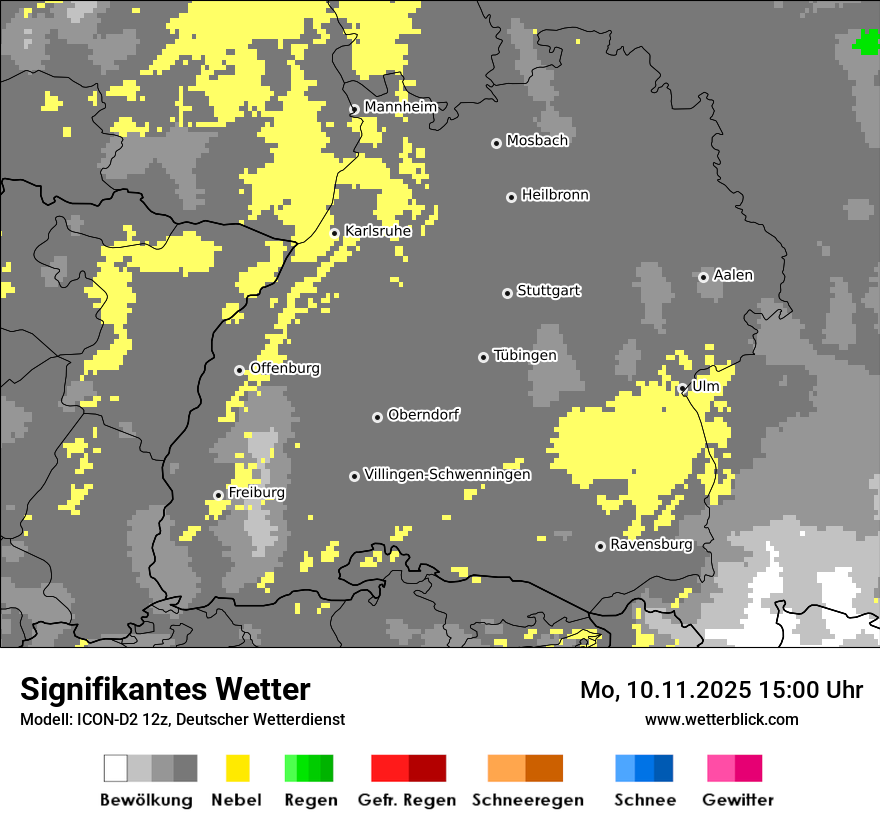 Modellkarten Signifikantes Wetter