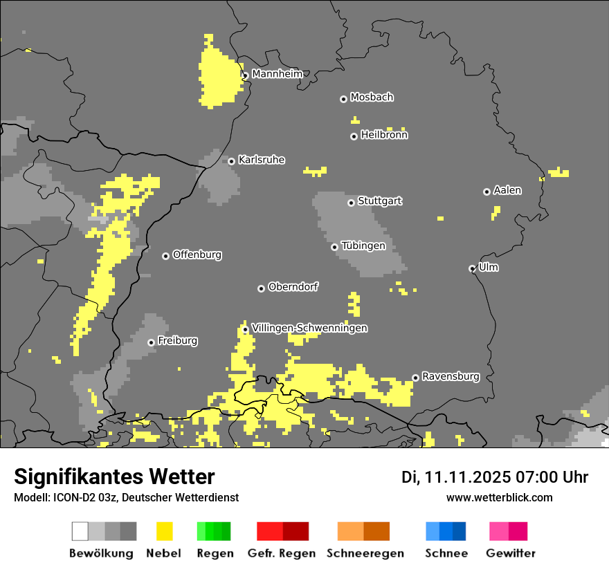 Modellkarten Signifikantes Wetter