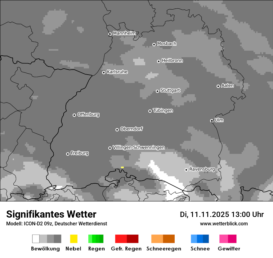 Modellkarten Signifikantes Wetter