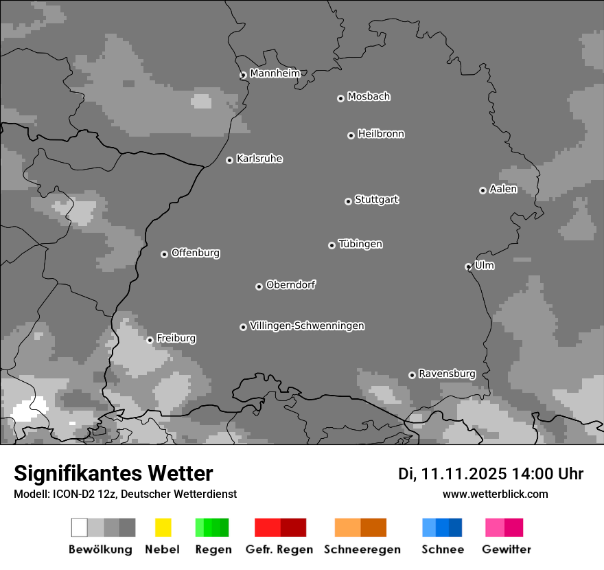 Modellkarten Signifikantes Wetter