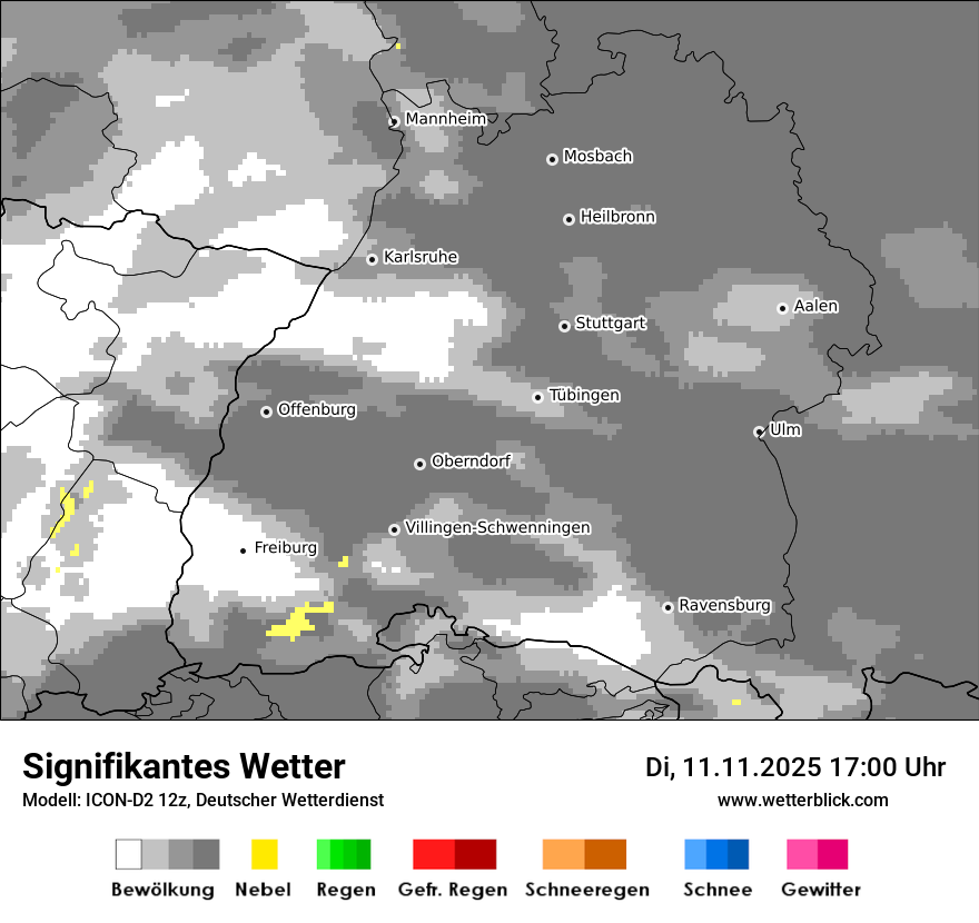 Modellkarten Signifikantes Wetter