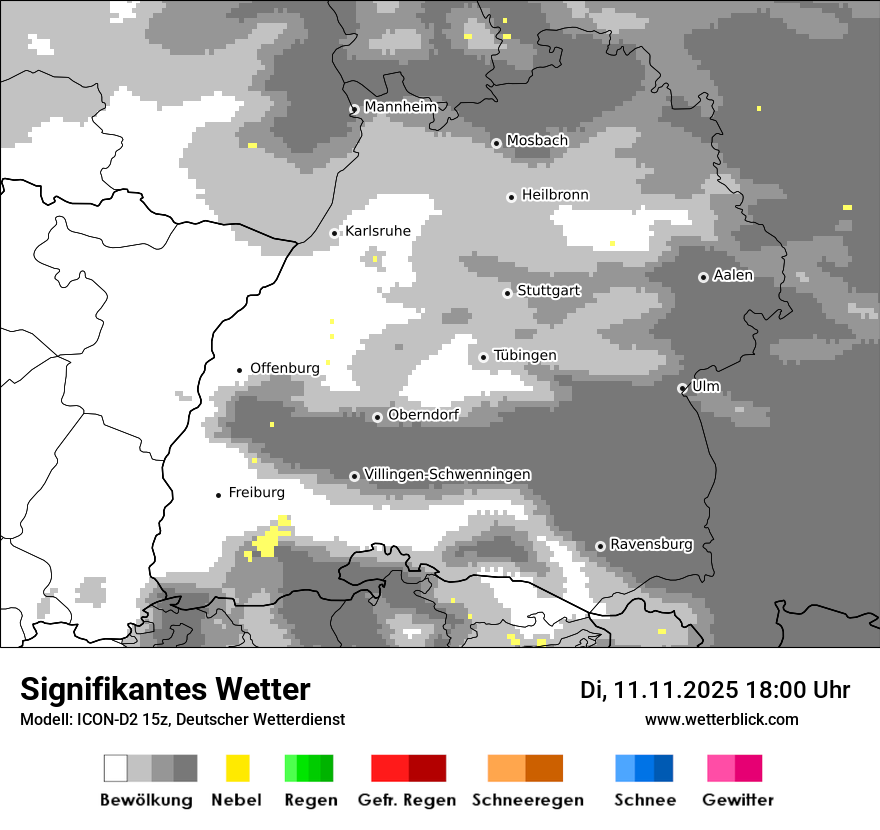 Modellkarten Signifikantes Wetter