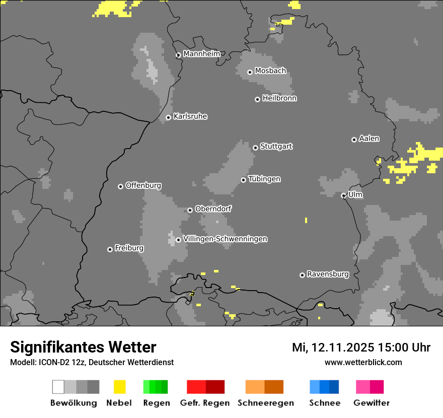Modellkarten Signifikantes Wetter