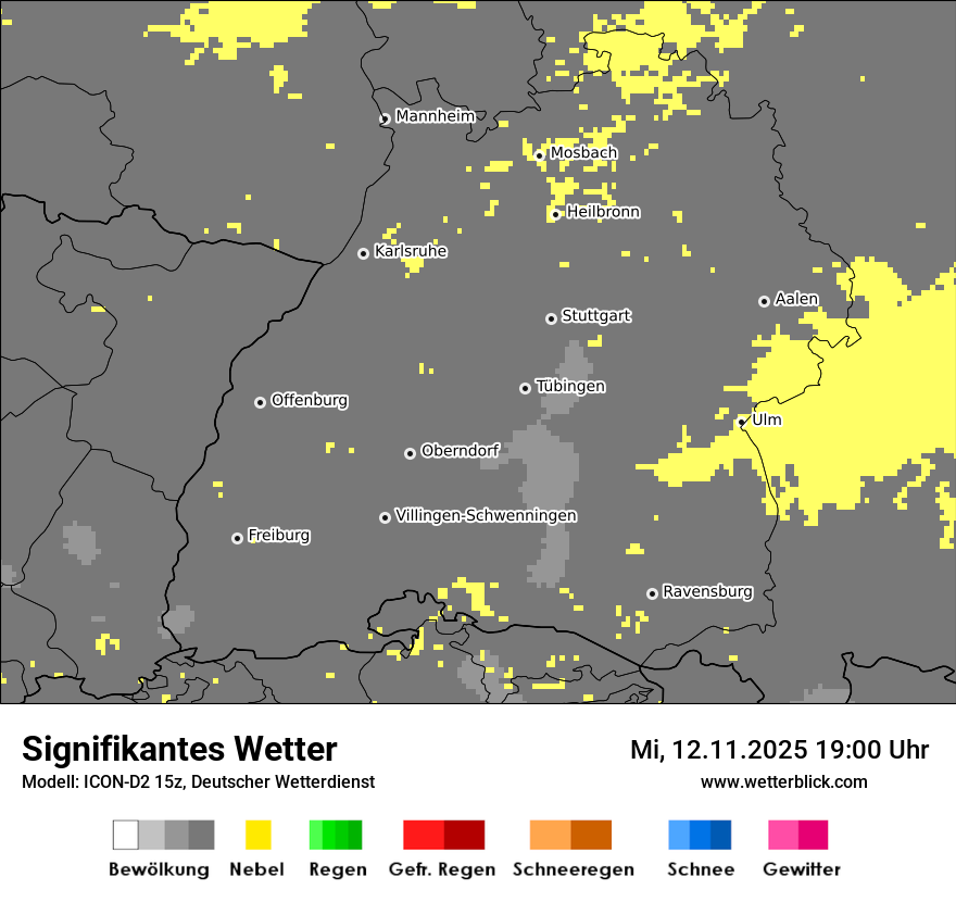 Modellkarten Signifikantes Wetter