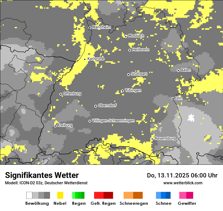 Modellkarten Signifikantes Wetter