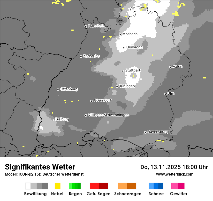 Modellkarten Signifikantes Wetter
