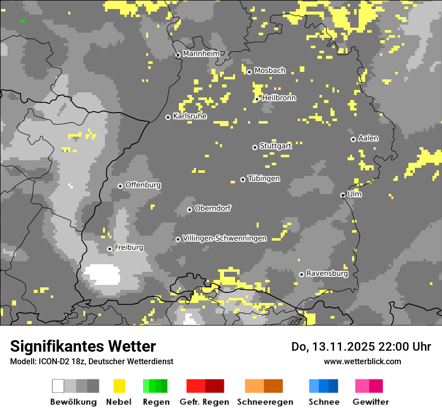 Modellkarten Signifikantes Wetter