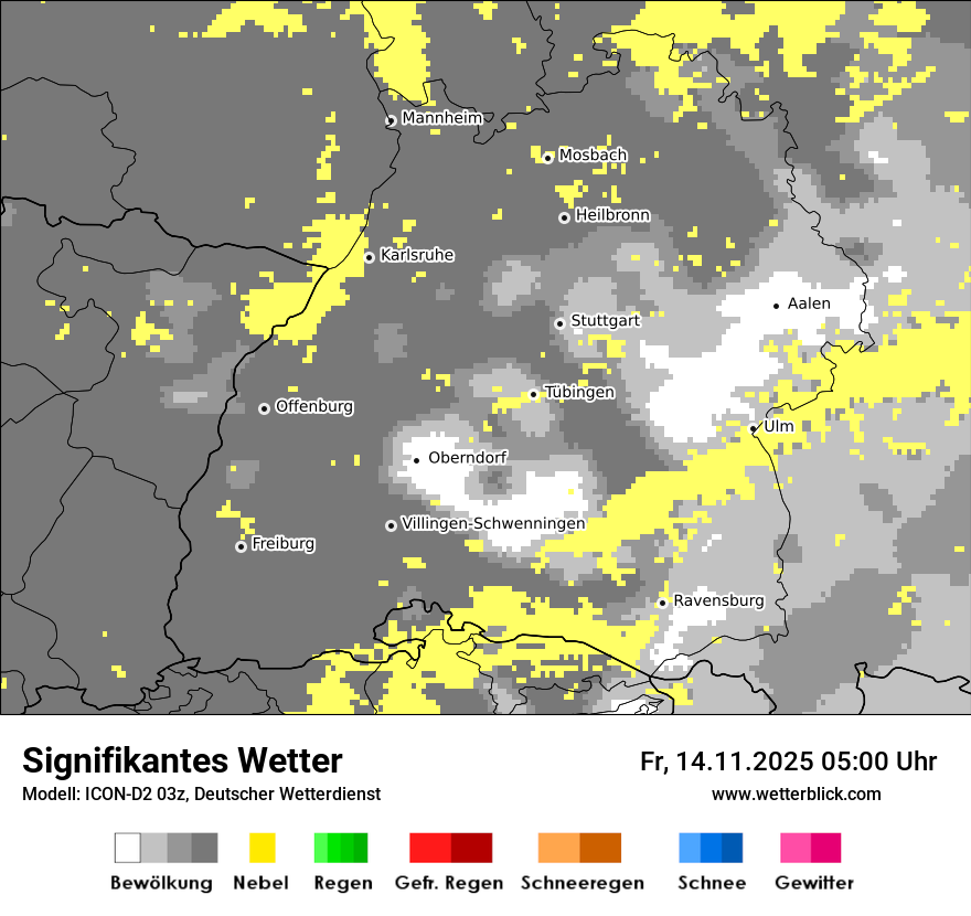 Modellkarten Signifikantes Wetter