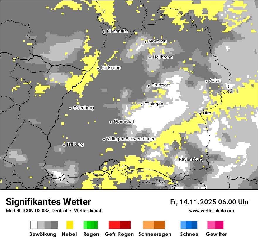 Modellkarten Signifikantes Wetter