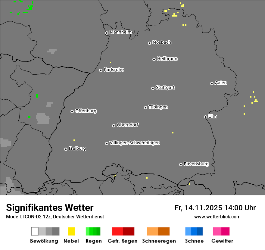 Modellkarten Signifikantes Wetter