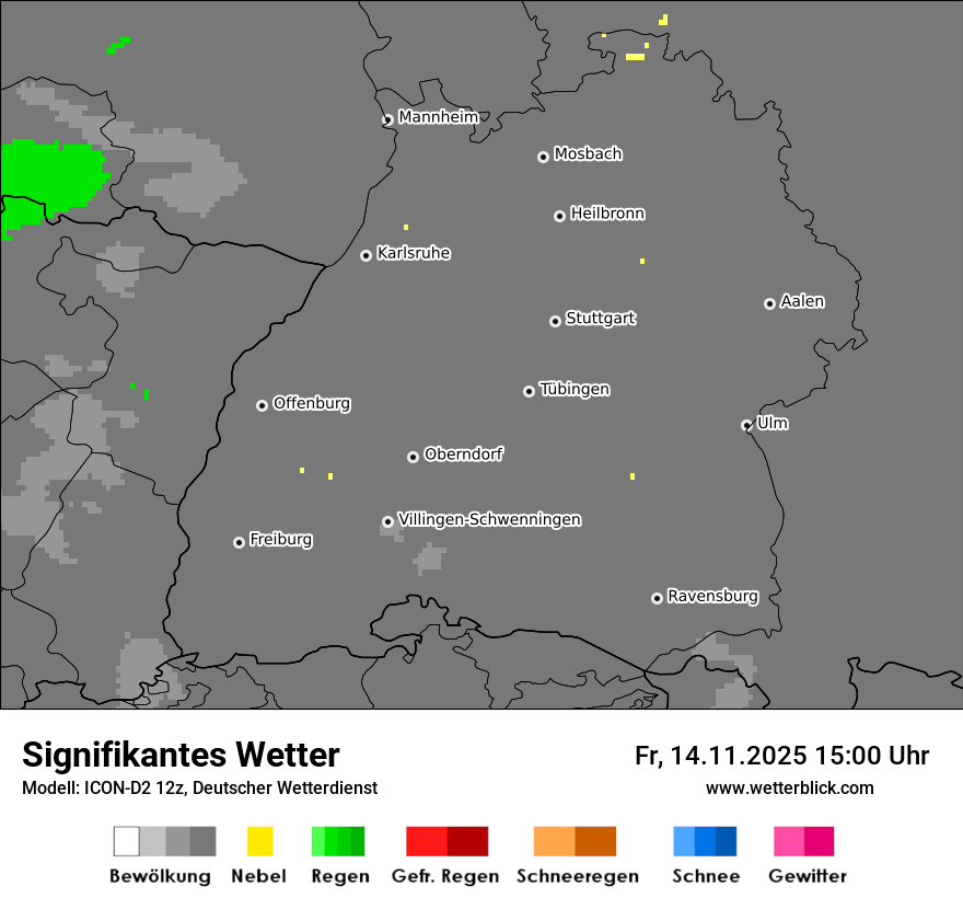 Modellkarten Signifikantes Wetter