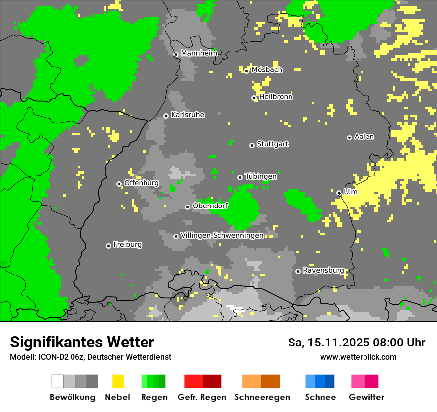 Modellkarten Signifikantes Wetter