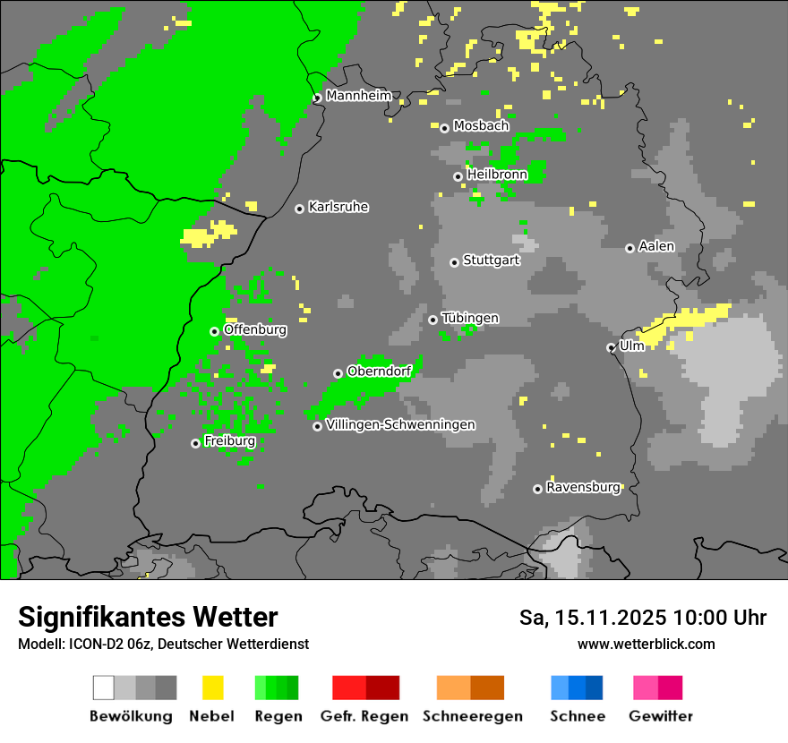 Modellkarten Signifikantes Wetter