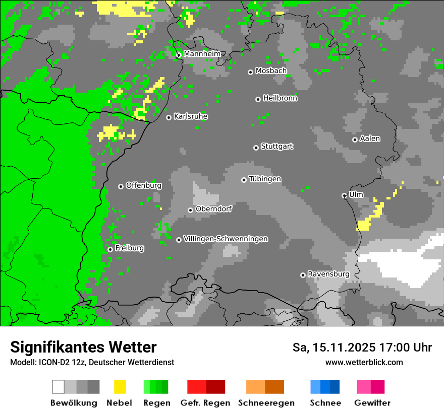 Modellkarten Signifikantes Wetter