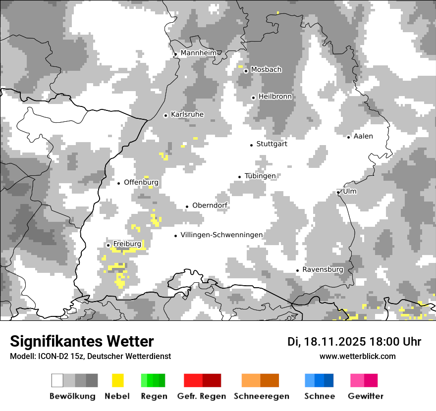 Modellkarten Signifikantes Wetter