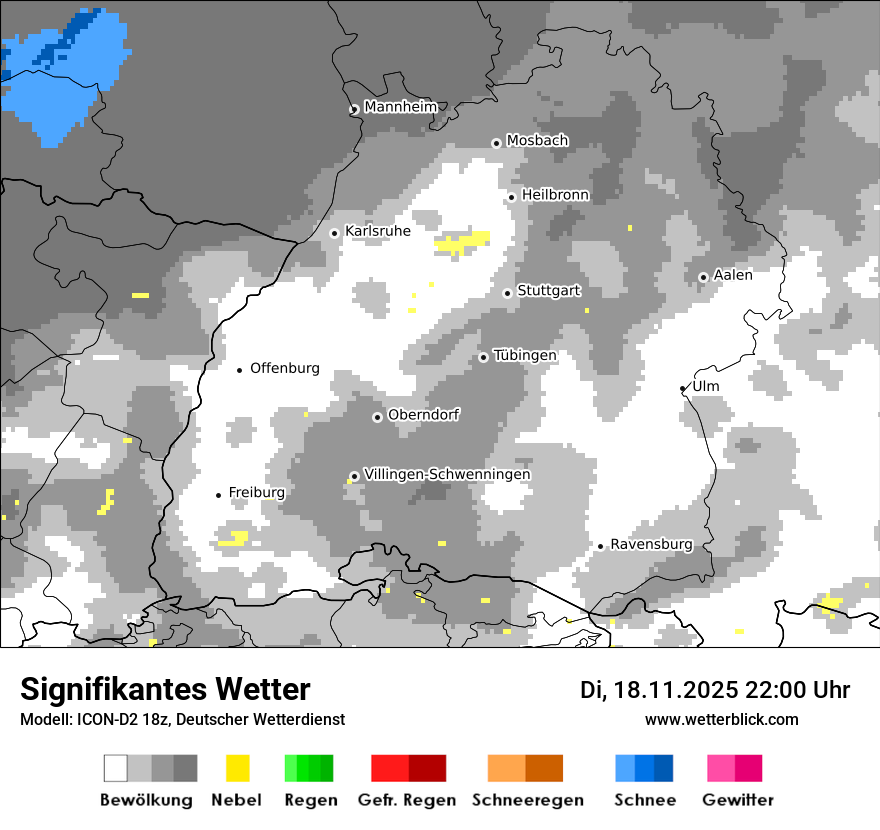 Modellkarten Signifikantes Wetter