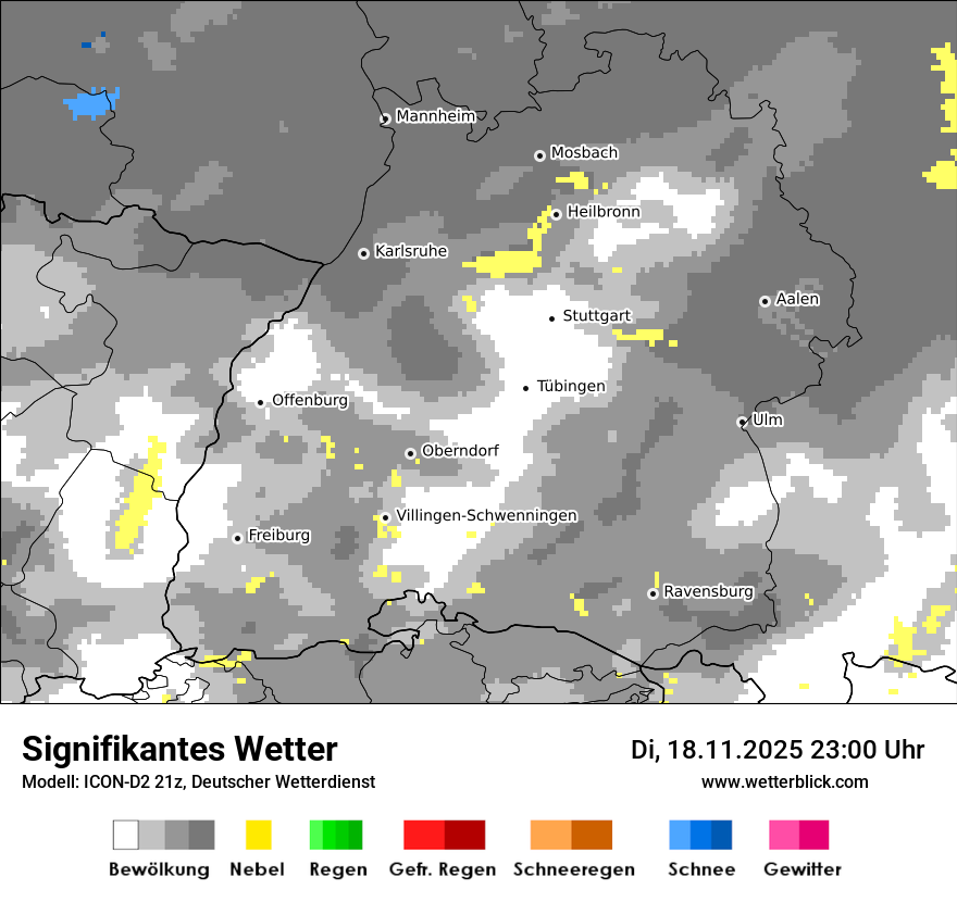Modellkarten Signifikantes Wetter