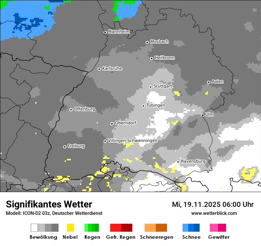 Modellkarten Signifikantes Wetter
