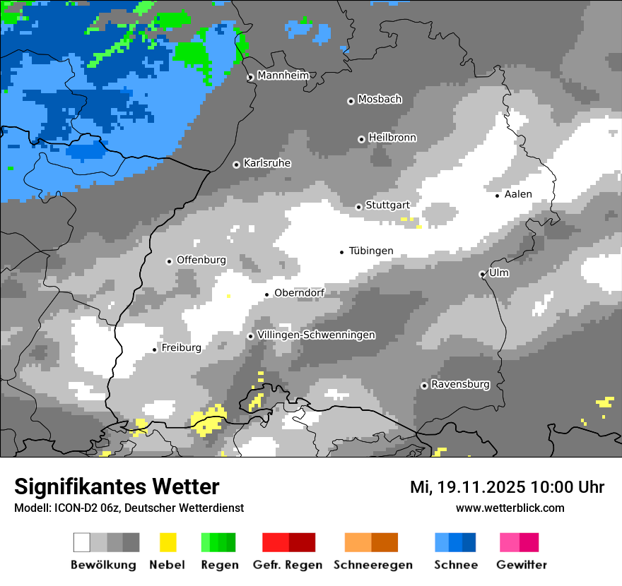 Modellkarten Signifikantes Wetter