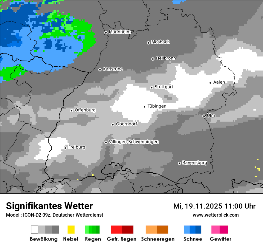 Modellkarten Signifikantes Wetter