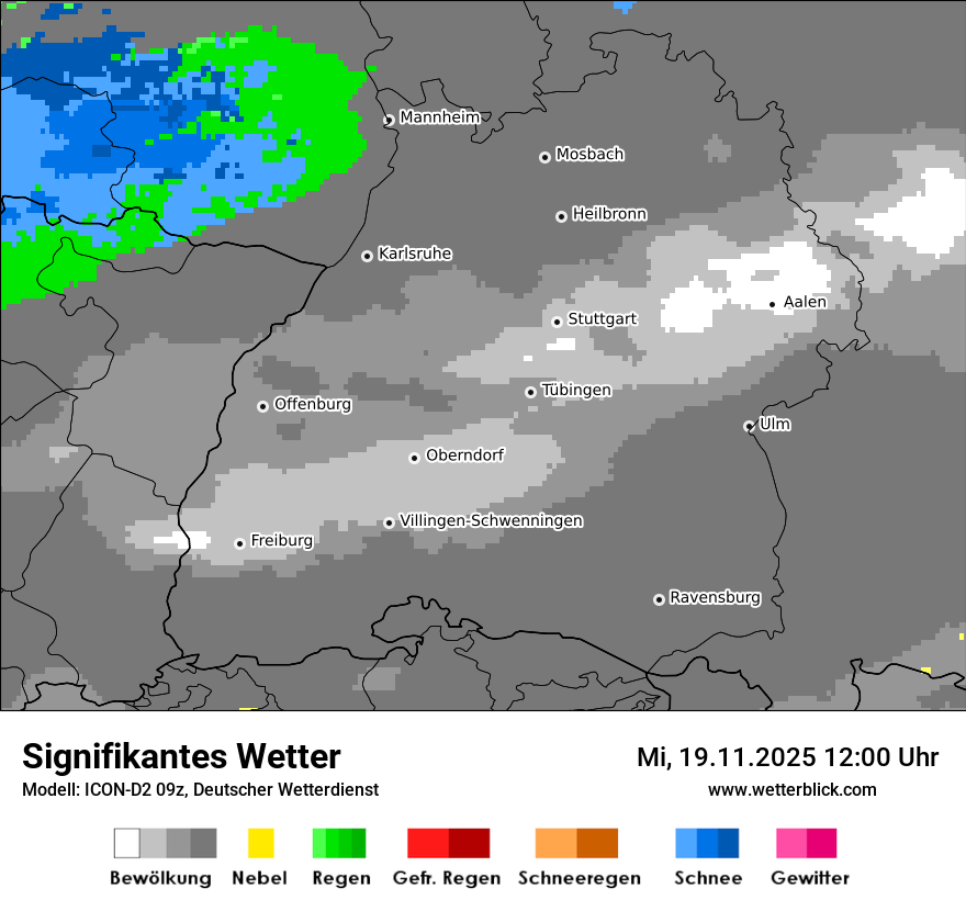 Modellkarten Signifikantes Wetter
