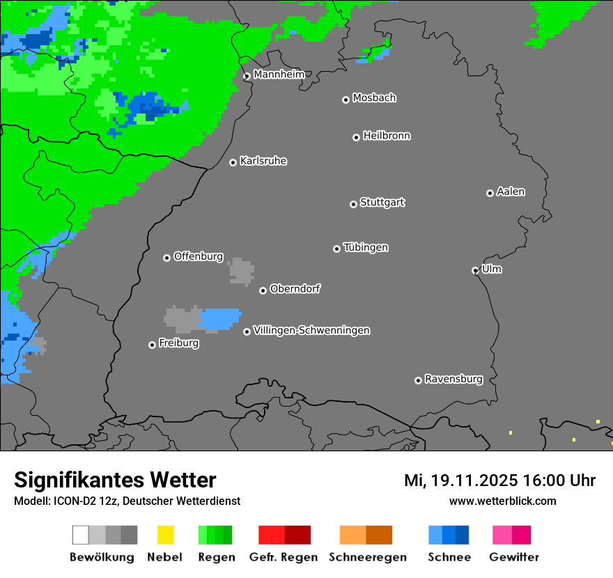 Modellkarten Signifikantes Wetter