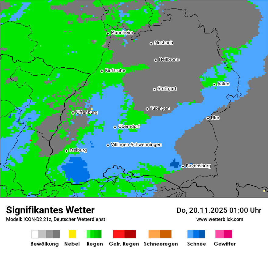 Modellkarten Signifikantes Wetter