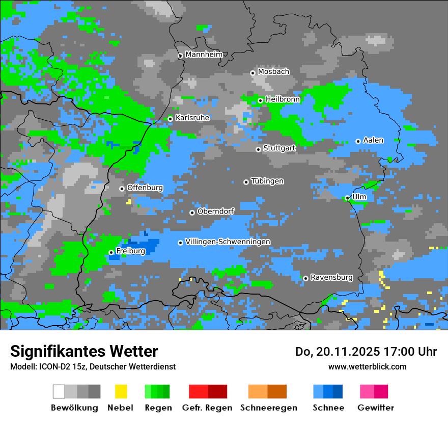 Modellkarten Signifikantes Wetter