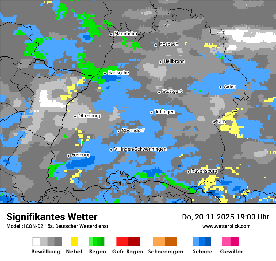Modellkarten Signifikantes Wetter