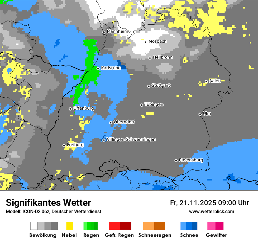 Modellkarten Signifikantes Wetter