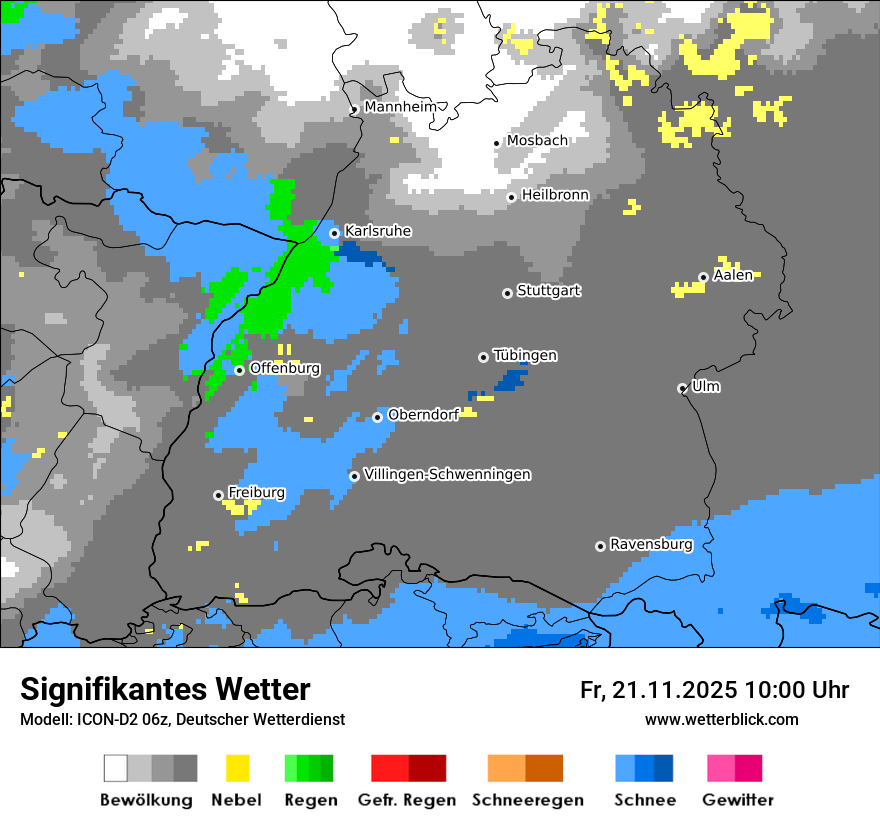 Modellkarten Signifikantes Wetter