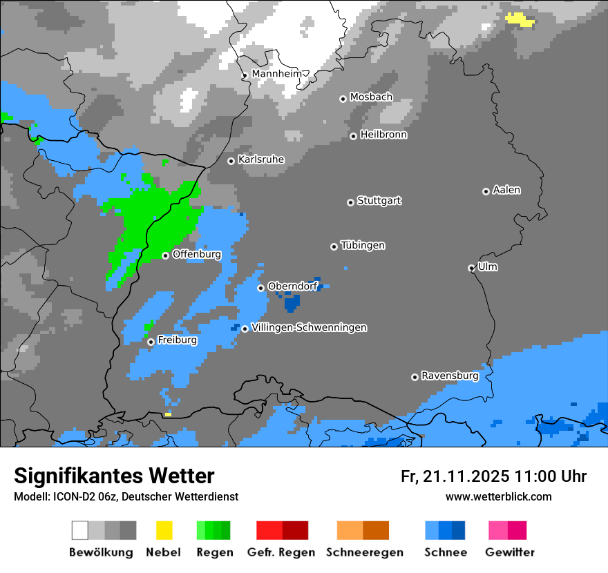 Modellkarten Signifikantes Wetter