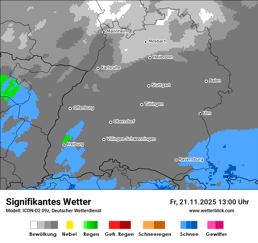 Modellkarten Signifikantes Wetter