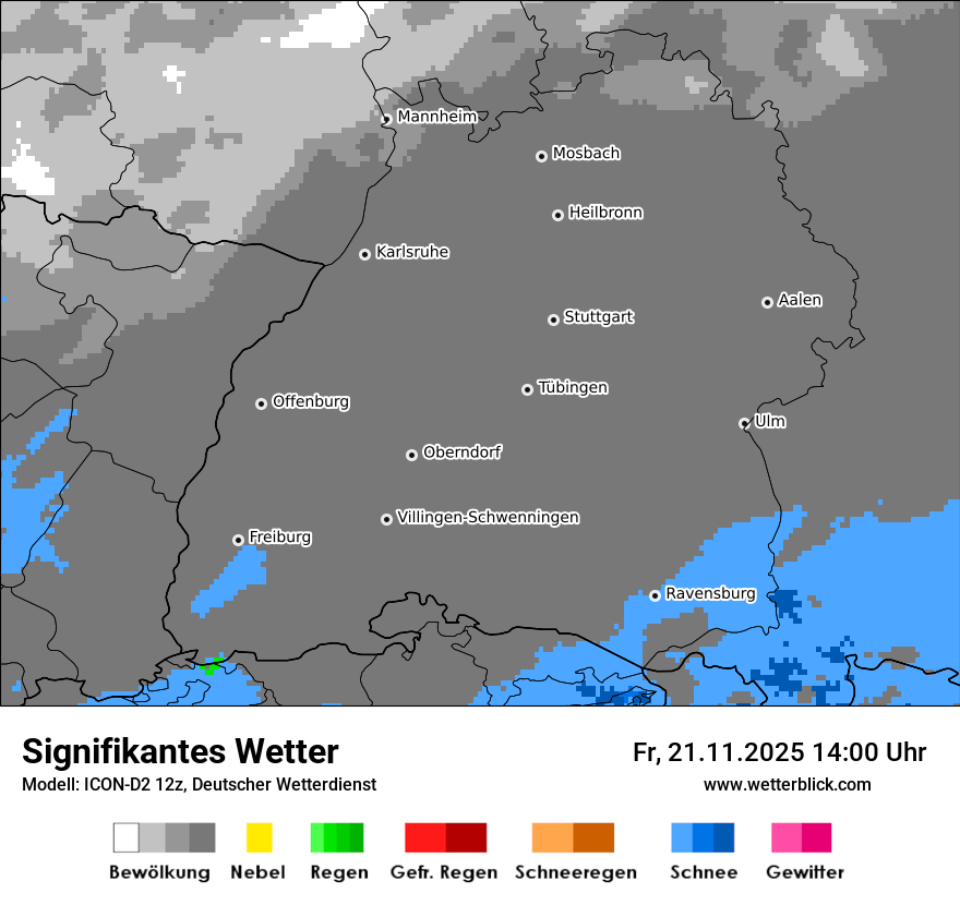 Modellkarten Signifikantes Wetter