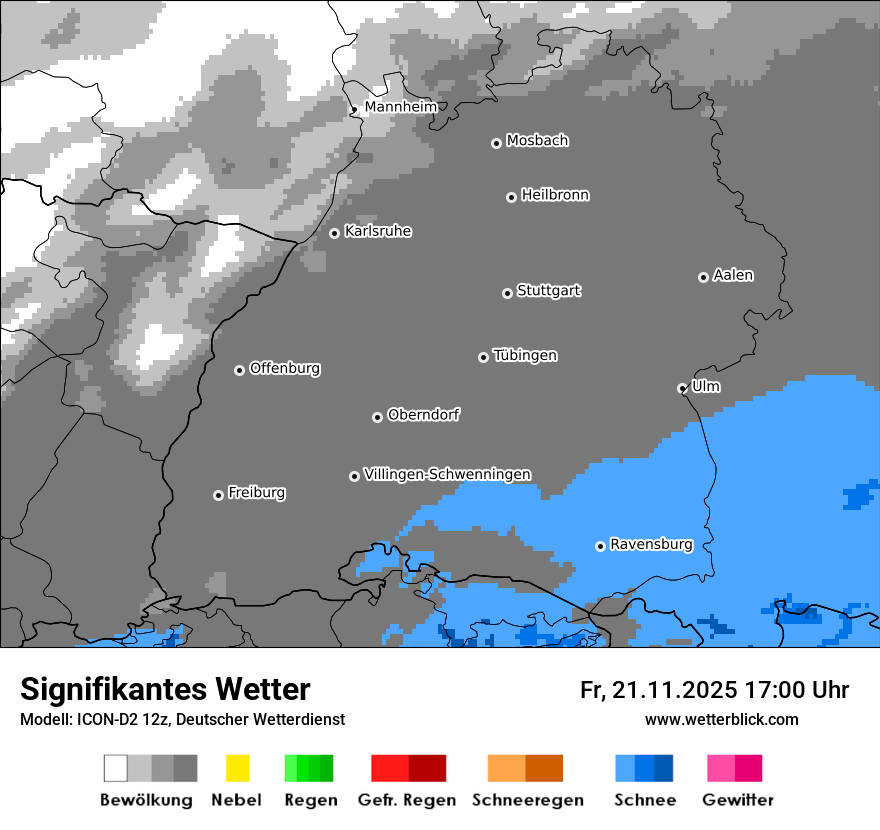 Modellkarten Signifikantes Wetter