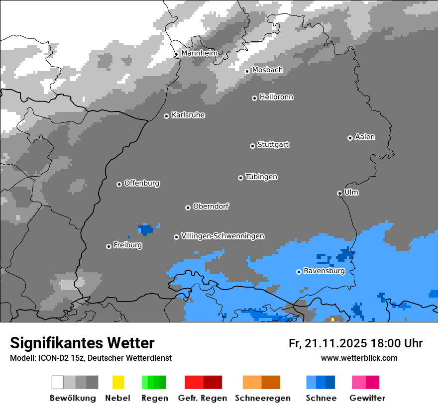 Modellkarten Signifikantes Wetter