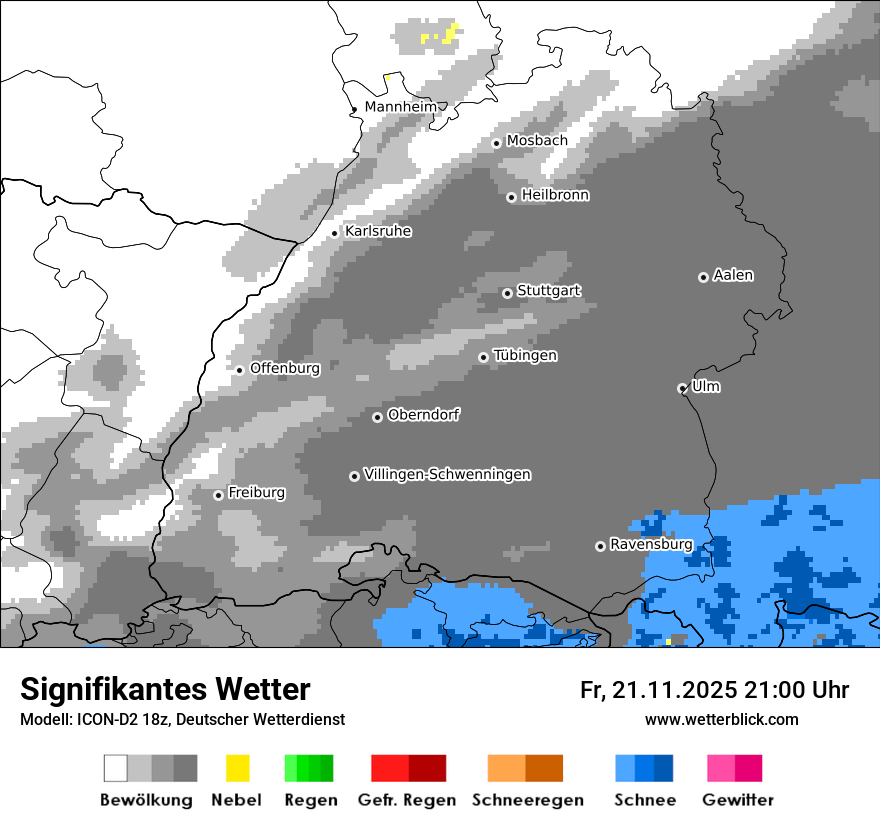 Modellkarten Signifikantes Wetter