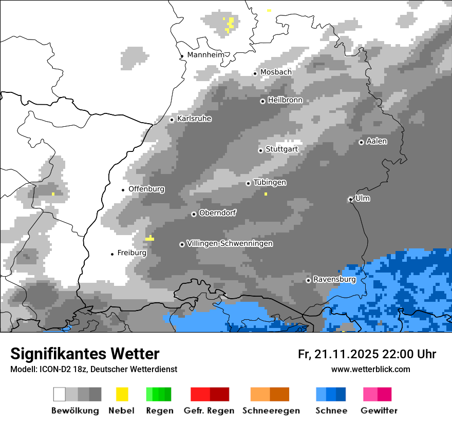 Modellkarten Signifikantes Wetter